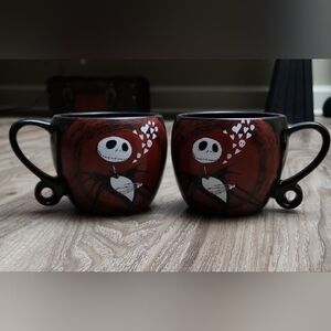 Disney The Nightmare Before Christmas Jack Skellington Hearts Decorative Mugs
